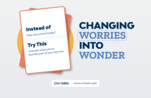 Chosen Downloadable tool focused on 'I wonder statements' tool is called 'Changing Worries Into Curiosity'