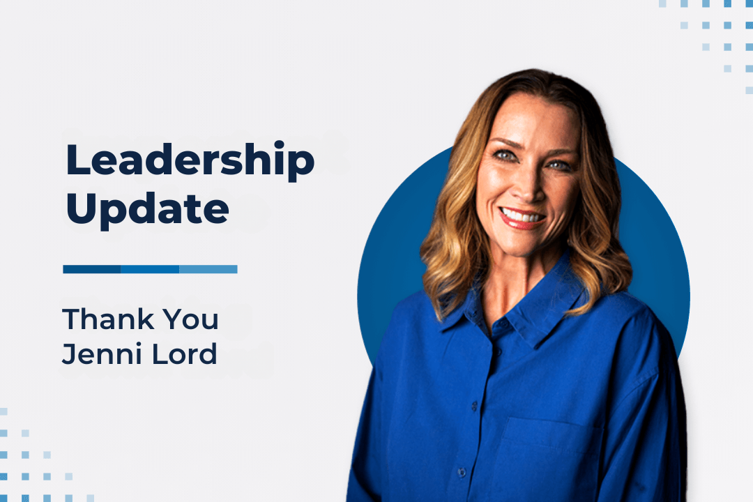 Image of Jenni Lord, smiling warmly and looking directly at the viewer, with the bold text overlay: “Important Update: Thanking Jenni Lord.”